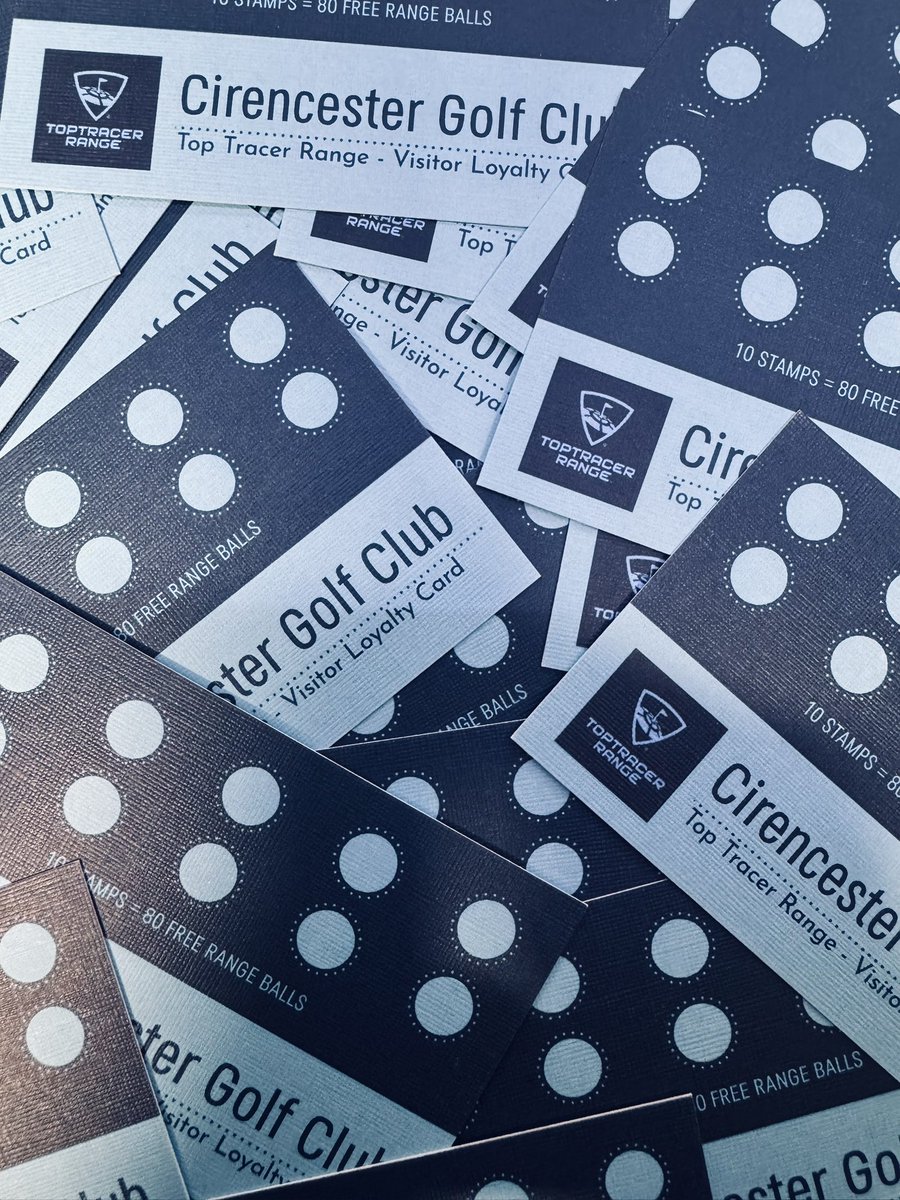 CirencesterGolf's tweet photo. @Toptracer Visitor Loyalty Cards now available for those avid users of technology when practicing @CirencesterGolf ⛳️🏌🏻‍♂️Ask in @CirenProShop for more information when you are next up to bash some balls! #techwhenpracticing #measuredpractice #growingthegame #interactiveply https://t.co/kwWA8xEzSJ