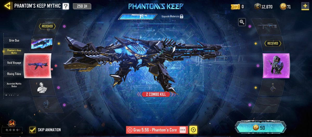 mubix060's tweet image. Got the legendry Trip mine on my second draw😉 #luckdraw #codm #gamer👌