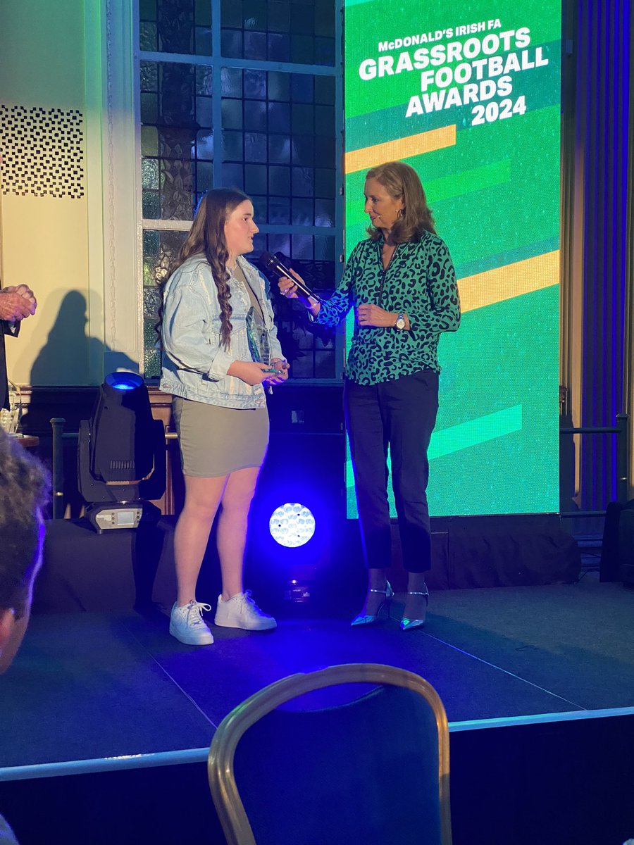 Congratulations to all the winners at the <a href="/McDonalds/">McDonald's</a> <a href="/IFAFootballDev/">Irish FA Foundation</a> #grassrootsfootball awards
Delighted <a href="/ArdsFC1900/">Ards Football Club</a> Inclusion team were recognised for the growth of football for people with learning disabilities