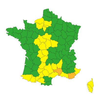 SecCivileFrance's tweet image. ⚠️ Le Gard et le Var sont placés en #VigilanceOrange 🟠 pour des épisodes de #PluieInondation

Rappel des consignes de sécurité : 

❌ En voiture ou à pied, ne vous engagez jamais sur une voie immergée

📲 Restez informés de l&apos;évolution de la situation avec @VigiMeteoFrance et la…