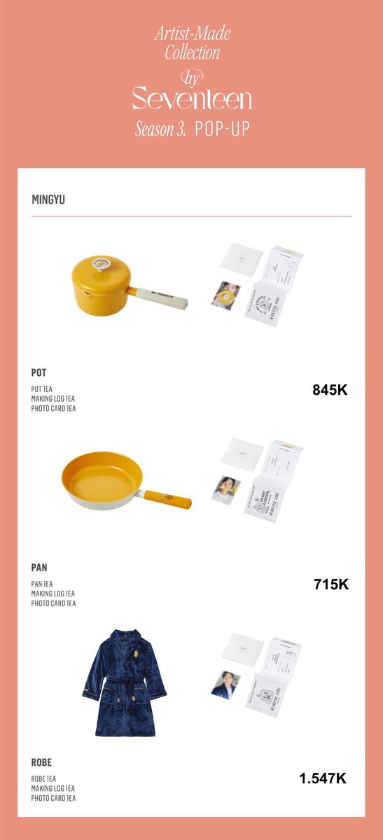 cathnim's tweet photo. OPEN PO SVT ARTIST-MADE COLLECTION Season 3✨

Harga tertera harga bersih KR yaa, belum termasuk cargo+tax 180K/kg dan ongkir lokal

Full Payment atau DP 50%
Pelunasan cargo+tax ketika sudah sampai Indo

Limited slots! 

#WTS #SVT #SEVENTEEN #세븐틴 #민규 #도겸 #승관 #버논 #디노 https://t.co/Q7juXNLrmb