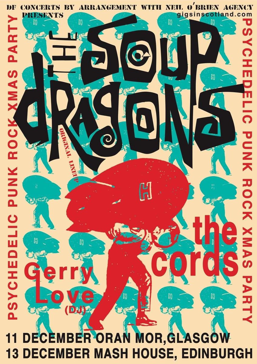 Great Xmas night out in Glasgow coming up. Might pop over from Oz. <a href="/TheSoupDragons/">The Soup Dragons</a> <a href="/HifiSean/">Hifi Sean</a>