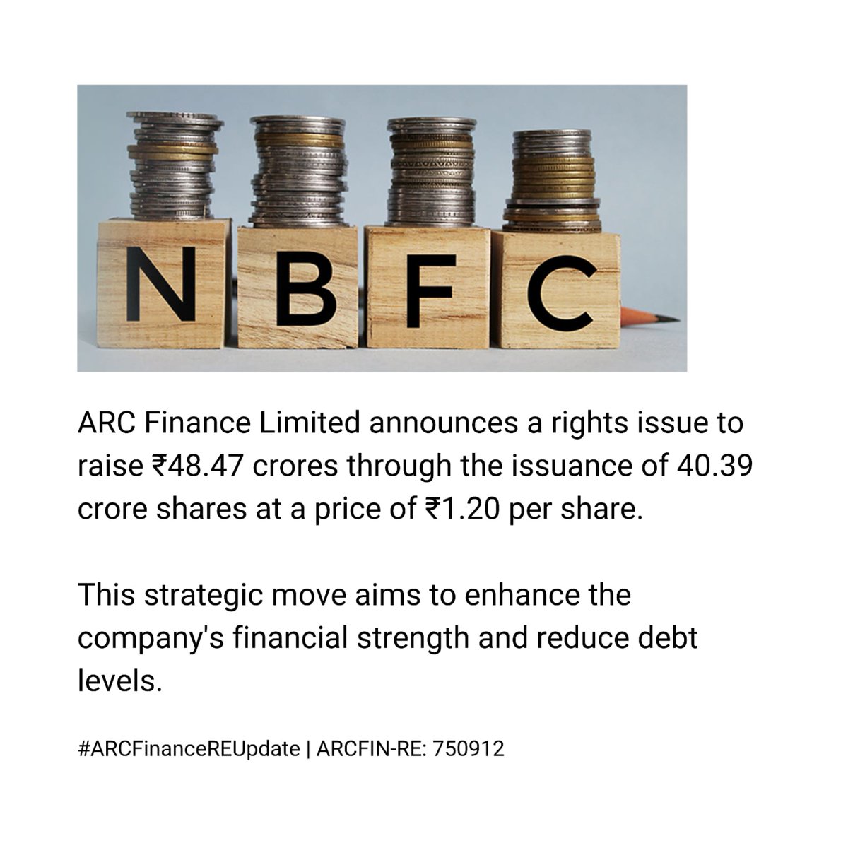 The rights issue supports ARC Finance's long-term growth strategy through improved financial health and operational efficiency. #ARCFinanceREUpdate