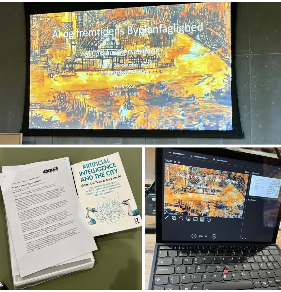 Spændene at være med til at organisere forskerseminar om “AI og fremtidens byplanfaglighed” i Center for Strategisk Byforskning (CSB) på Aarhus Arkitektskole.