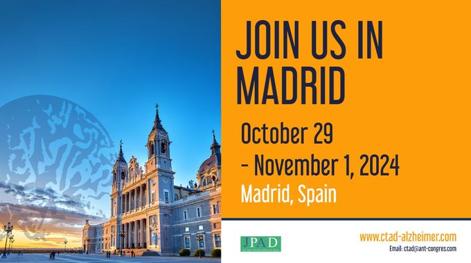 Multi-MeMo (@multi_memo) on Twitter photo Today kicks off the <a href="/CTADconference/">CTAD</a> #CTAD24 in Madrid!
Don’t miss Mari Barbera’s poster PO10 on the MET-FINGER randomised controlled trial.
📅Poster session 1: Tuesday, Oct 29, 3PM to Wednesday, Oct 30, 5PM
⁉️Protocol's paper: doi.org/10.1186/s13195…
<a href="/PatternCog/">Pattern Cog</a> <a href="/eufingers/">EU-FINGERS</a> Today kicks off the <a href="/CTADconference/">CTAD</a> #CTAD24 in Madrid!
Don’t miss Mari Barbera’s poster PO10 on the MET-FINGER randomised controlled trial.
📅Poster session 1: Tuesday, Oct 29, 3PM to Wednesday, Oct 30, 5PM
⁉️Protocol's paper: doi.org/10.1186/s13195…
<a href="/PatternCog/">Pattern Cog</a> <a href="/eufingers/">EU-FINGERS</a>