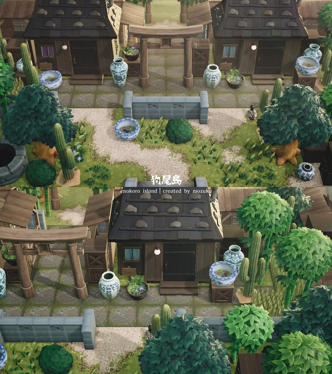 mozumoriii's tweet photo. 上から見たお庭の風景🌵🦆

#あつ森 #あつまれどうぶつの森
#acnh #animalcrossing
#animalcrossingnewhorizons https://t.co/ejCgRXr4TG