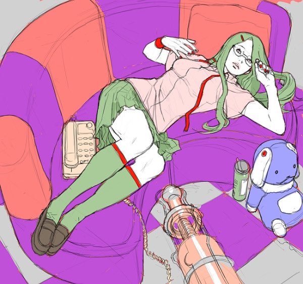 「もひとつ昔の絵 」|JUNNY(ジュンニー)のイラスト