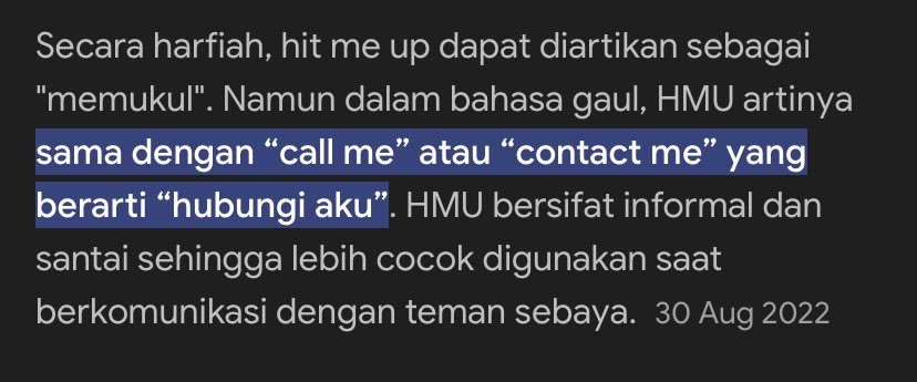 aquagalone's tweet photo. baru tau ada singkatan hmu https://t.co/Zl2nemafG9