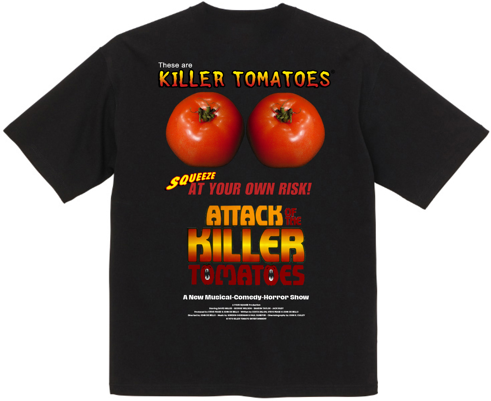 Attack Of The Killer Tomatoes ムービーTシャツ アタック・オブ