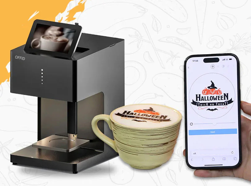 Offidtech's tweet photo. Offid Coffee Latte Art  Printer lets you have a unique Halloween.
https://t.co/yKIoAcAH8n
#Halloween
#HalloweenFun
#CoffeeLatteArt
#CoffeePrinter https://t.co/gxVL8ryeBx