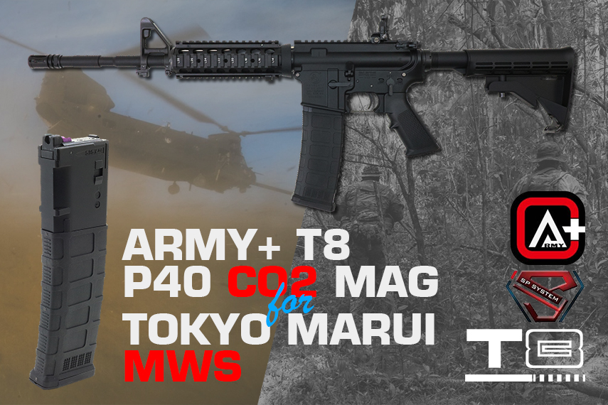 ARMY x T8 P40 CO2マガジン 東京マルイ MWS対応 ARMY x T8 P40 CO2マガジン 東京マルイMWS対応