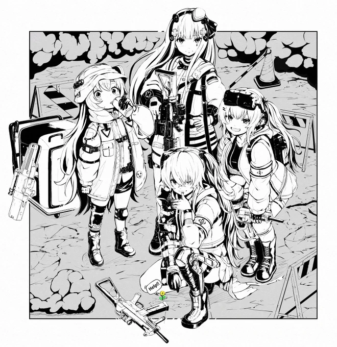 まえ～にpixivにあげていたやつ
xにはあげてなかったと思います
たぶん…
#ドルフロ 