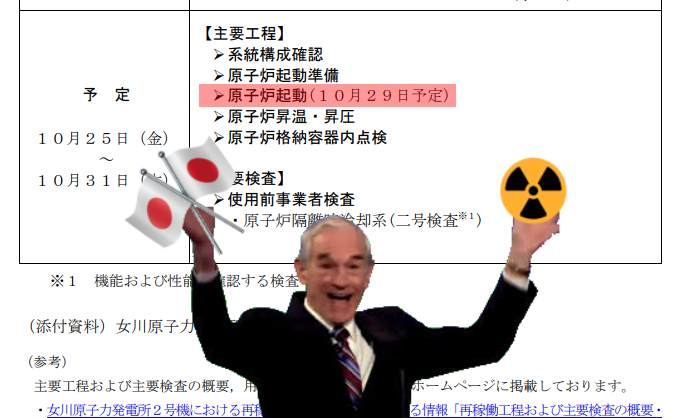 SStapczynski's tweet photo. Japan to restart the nuclear reactor closest to the 2011 quake epicenter next week
🇯🇵☢️

📅 Onagawa No. 2 will resume on Oct. 29
⚡ The facility has been offline for 13 years
⚠️ This is a pretty symbolic move all around, and will be the first restart on Japan's EAST COAST https://t.co/bpQTQsqwC9