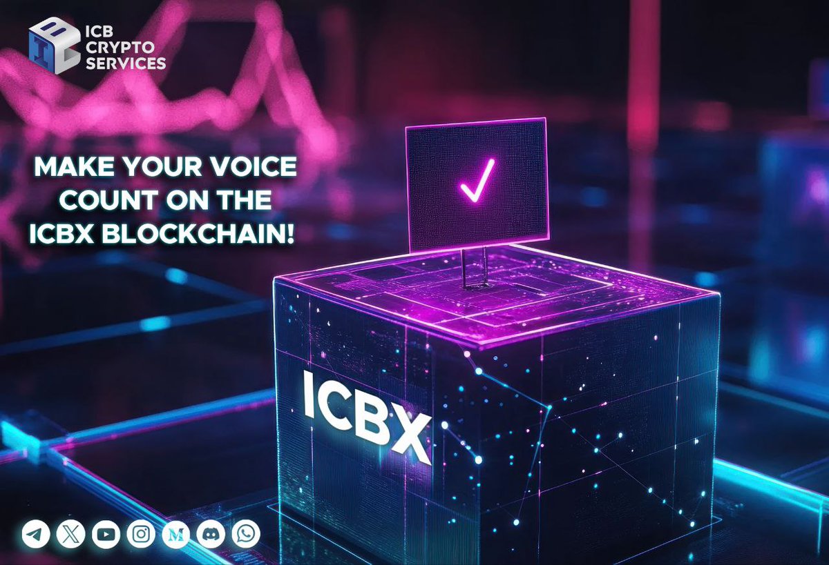 icbx_network's tweet image. 🗳️ Shape the future of the ICBX Blockchain with your vote!

💡 Participate in key protocol decisions. Every vote counts, and we ensure transparency. Only proposals with 66% support get approved.

#ICBXBlockchain #BlockchainVoting #CryptoGovernance #BlockchainCommunity #Democracy