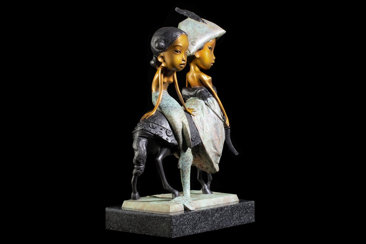 «Centauress. Pirate», bronze, patination, granite, h-52 cm, 2023

#andreyostashov #lithography #graphicart #artgallery #sculptor #bronzesculpture #sculpture