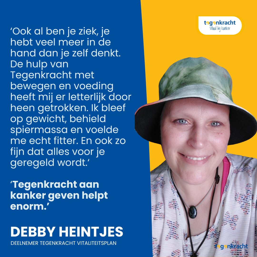 Vermoeidheid is wereldwijd de meest voorkomende bijwerking van kanker maar tegelijkertijd ook de meest onbehandelde en onbesproken klacht”, aldus  kankervrijdag.nl.
Wij helpen Tegenkracht aan kanker te geven. Meer weten? Kijk op tegenkracht.nl/?utm_source=xc…