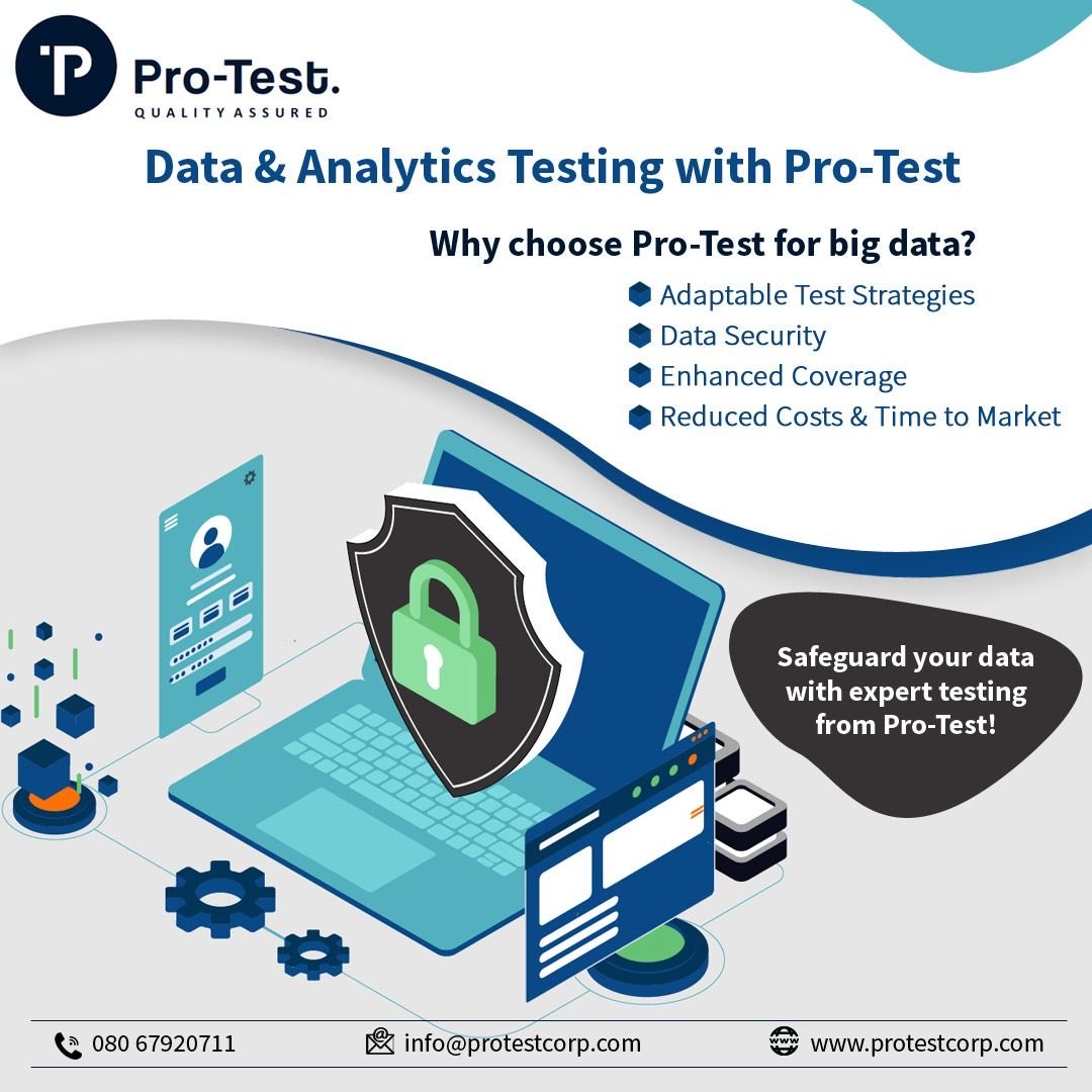 ProTestcorp's tweet image. #BigDataTesting #DataSecurity #ProTestSolutions #AnalyticsTesting #CostEffectiveTesting #DataDrivenDecisions #SoftwareTesting