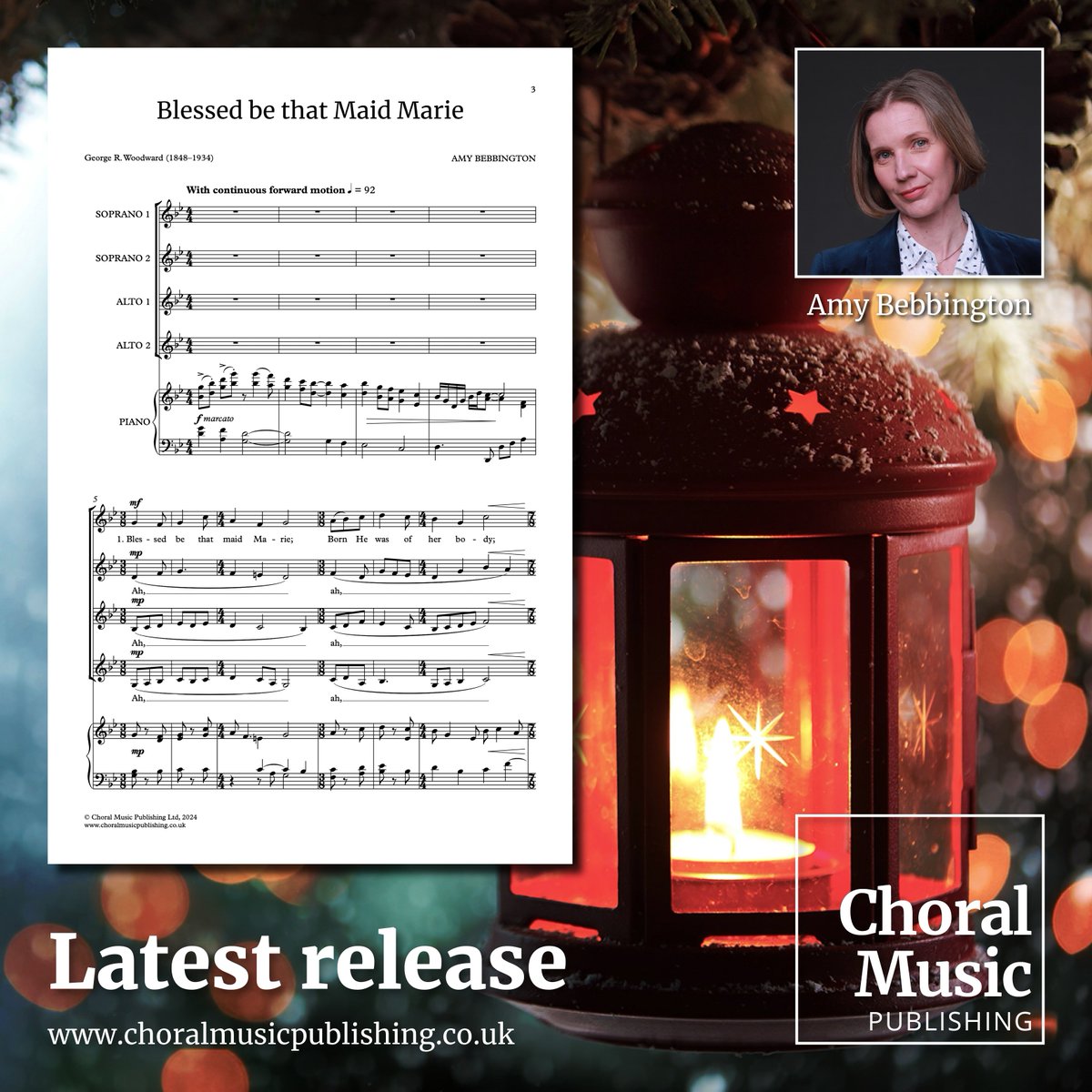 Choral Music Publishing (@choralmusicpub) on Twitter photo Out today! 🎵 New from <a href="/amybebbs1/">Amy Bebbington</a>: 'Blessed be that Maid Marie,' a vibrant Christmas piece for SSAA & piano, featuring fresh harmonies, modern rhythms, and a lively spirit.✨
Visit our website to buy scores: choralmusicpublishing.co.uk 🎄
#ChoralMusic #ChristmasCarol #UpperVoices Out today! 🎵 New from <a href="/amybebbs1/">Amy Bebbington</a>: 'Blessed be that Maid Marie,' a vibrant Christmas piece for SSAA & piano, featuring fresh harmonies, modern rhythms, and a lively spirit.✨
Visit our website to buy scores: choralmusicpublishing.co.uk 🎄
#ChoralMusic #ChristmasCarol #UpperVoices