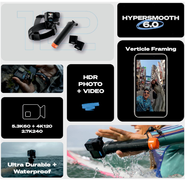 PagadalaVamshhi's tweet image. **Get Adventure-Ready with the GoPro Hero12 Bundle Pack – Now with India Warranty!**[GoPro Hero12 Bundle Pack](amzn.to/3YzP4xw) 
GoProHero12 #GoProIndia #AdventureCamera #Hero12Bundle #ActionCamera #TravelIndia #VlogWithGoPro #CaptureMoments #WaterproofCamera #Photography