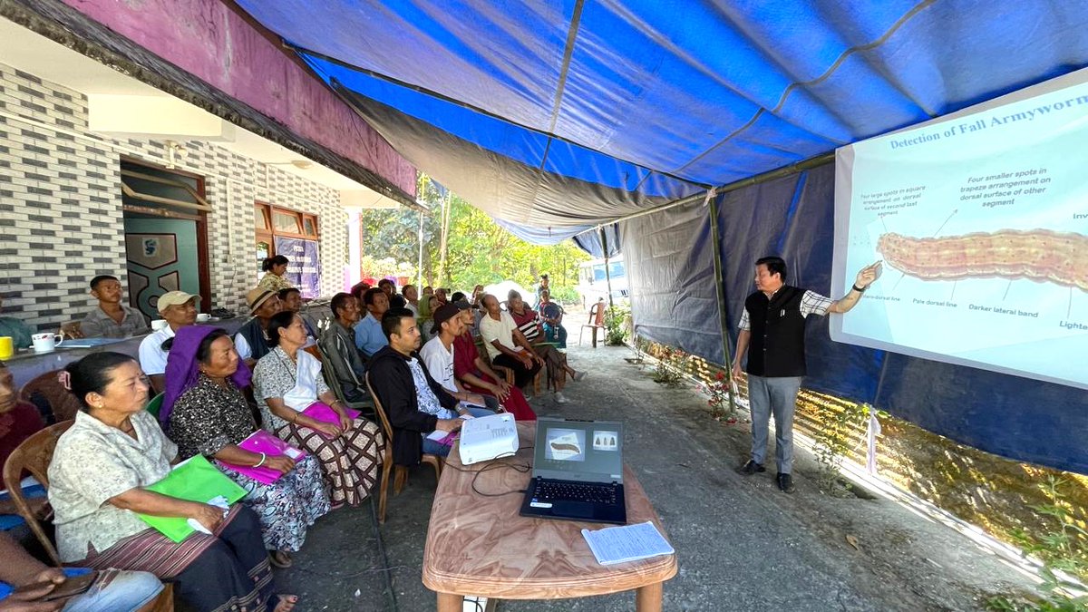 CIPMCgtk's tweet photo. Progressive farmers and state officials attended 2 days training on IPM at Rateypani Passi, Namthang, Namchi district on 23rd and 24th Oct. organized by Central IPM Centre, Gangtok. Non-chemical pest management and implementation of NPSS were emphasized. @PPAIndia @AgriGoI #IPM https://t.co/ZiZ659mZaD