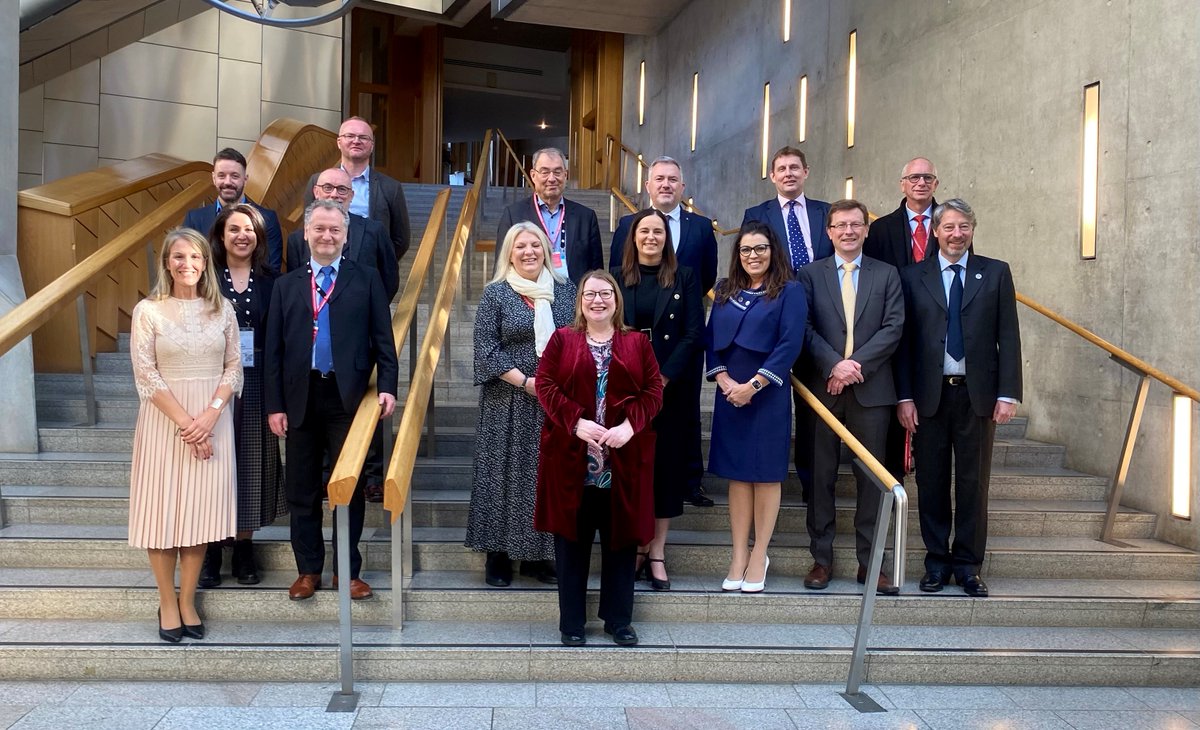 A pleasure hosting <a href="/IECStandards/">IEC</a> and <a href="/BSI_UK/">BSI UK</a> in <a href="/ScotParl/">Scottish Parliament</a> during a major international standards summit in Edinburgh.

Standards are crucial protections that we take for granted.  We discussed big challenges like online marketplaces and #AI regulation.

👉tinyurl.com/5n8rjmz2