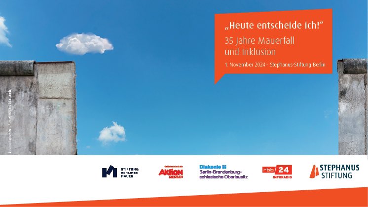 35 Jahre Mauerfall &amp; Inklusion: Darüber diskutiere ich am Freitag, 1. November u.a. mit <a href="/IlkoKowalczuk/">Ilko-Sascha Kowalczuk</a> &amp; <a href="/ArmbrusterJanny/">Janny Armbruster</a> auf Einladung der Stephanus Stiftung <a href="/rbb24/">rbb|24</a> Inforadio #Brandenburgerin #FriedlicheRevolution stephanus.org/aktuelles/meld…