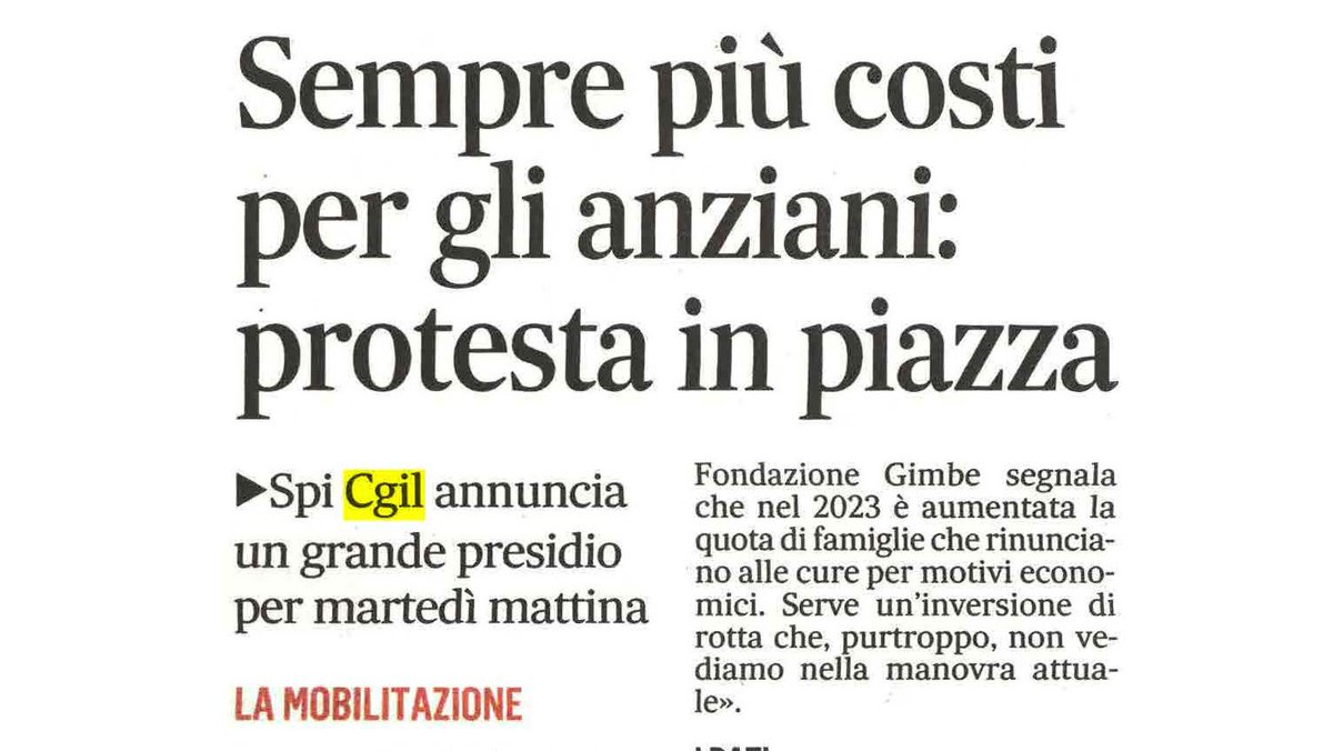 🗞️ RASSEGNA STAMPA CGIL 25/10/2024

facebook.com/cgilveneto/pos…