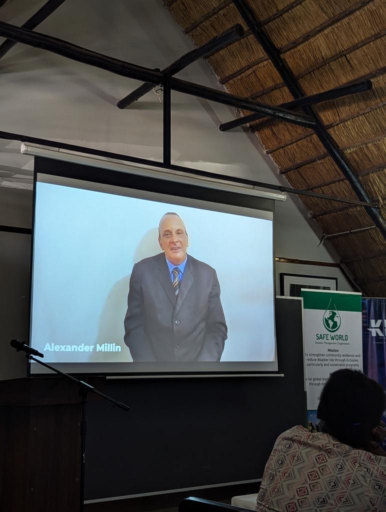 Kicking off the Conference with a presentation from the KeyNote Speaker Mr #Alexander #Millin of #PropertyWise as he speaks on Policy Issues relating to the Development of Cities and Climate Change Mitigation 

#Geomatics2024