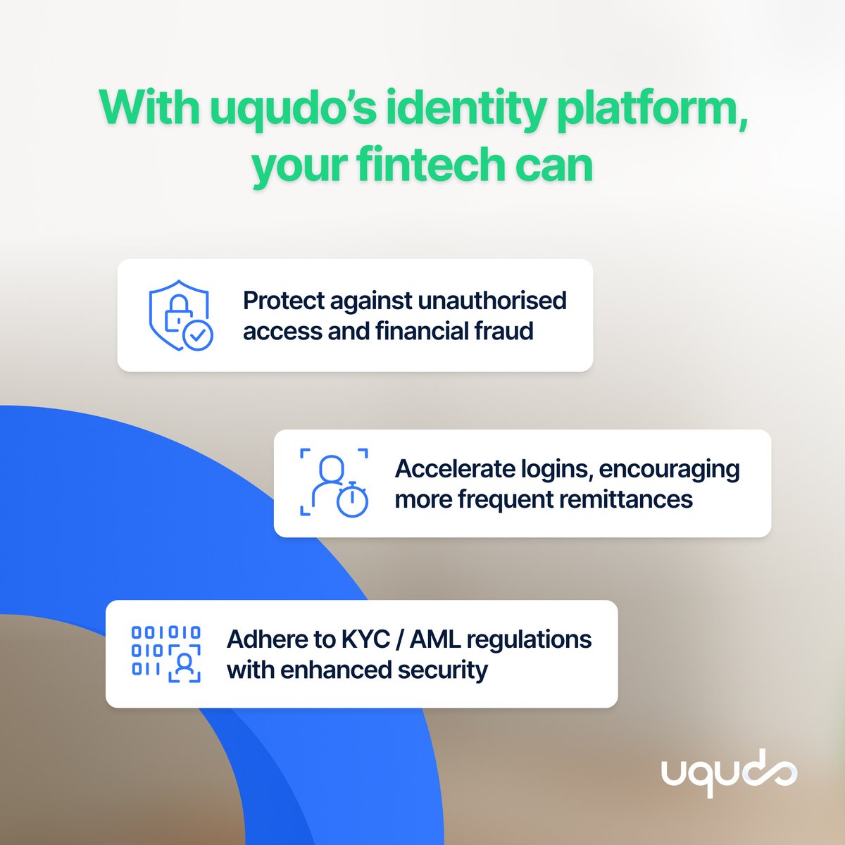 Is your #remittance platform still relying on manual in-person verifications? 😒

Shifting to digital verification, powered by biometric transaction authentication speeds up your users' verifications, while ensuring regulatory compliance.

Swipe to learn more. ➡️