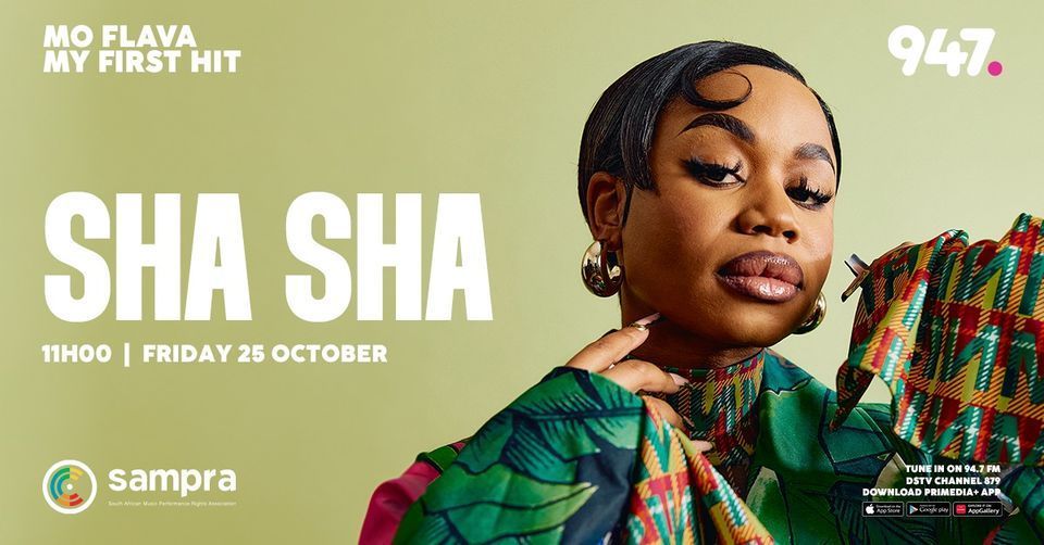 947's tweet photo. @ShaShaOfficial_ joins @MoFlava on #MoFlavaOn947 to share the story behind her first hit, journey, and influences!
Don’t miss this personal journey into the heart of Amapiano on @947Joburg! #MyFirstHit https://t.co/4y0I52Etg5