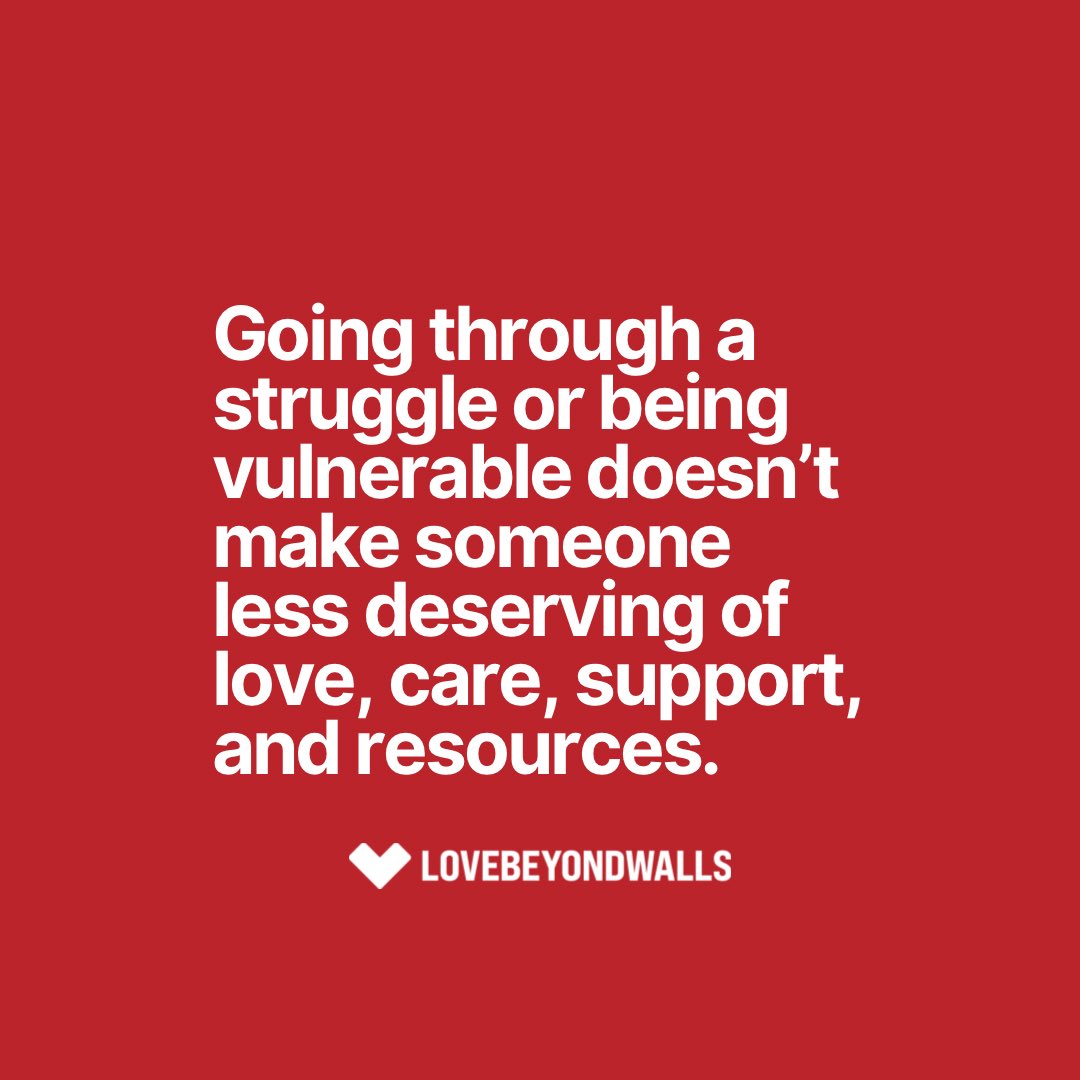 Suffering doesn't make you less worthy 💯

#lovebeyondwalls