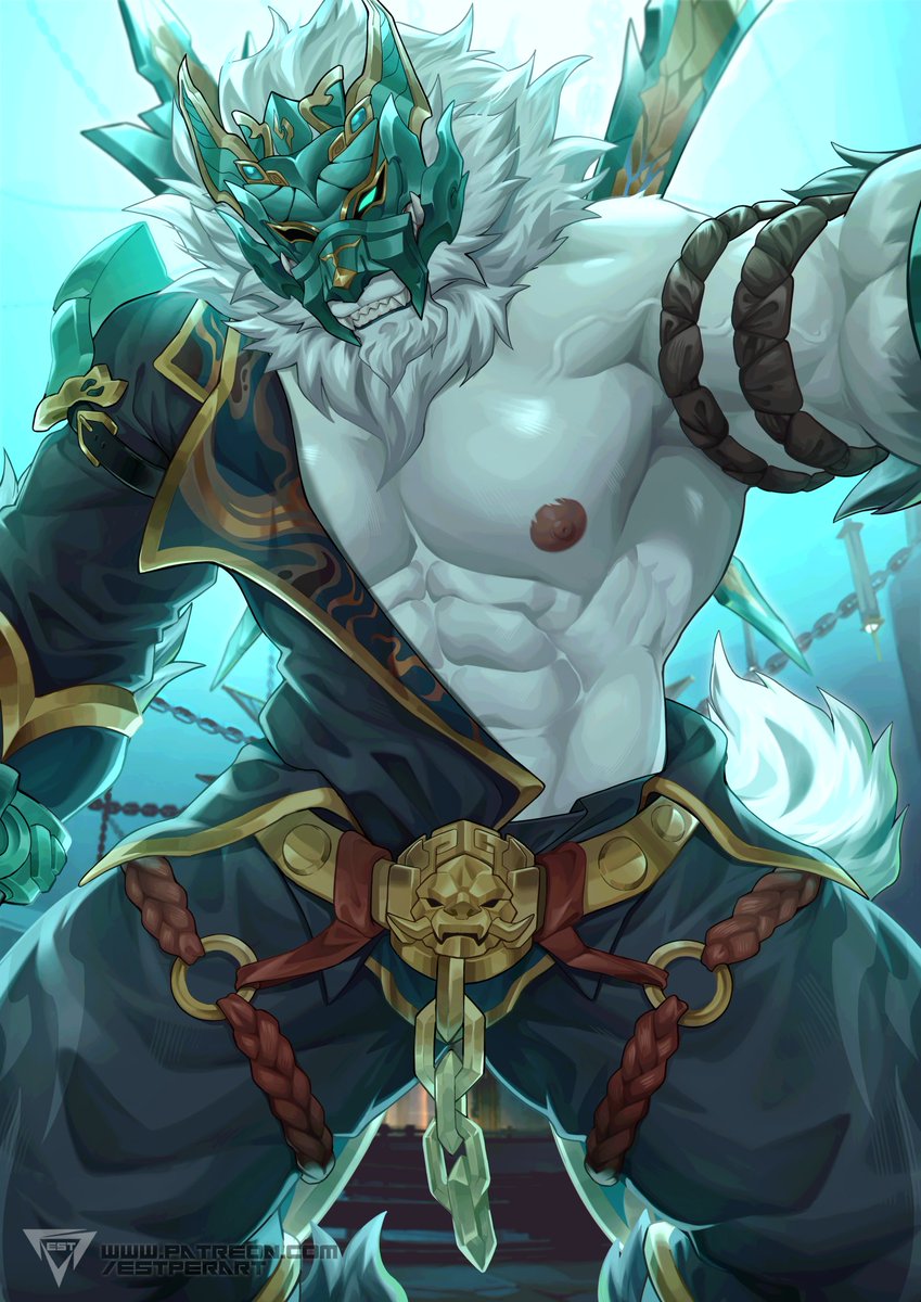 TIGER_EST's tweet photo. The Unchain Wolf has Arrive   
Beware "Hoolay"  🐺 

The Full ver. will upcoming in 🅿️atreon  
(Link in my Bio/below) https://t.co/HZPjkYy3nN