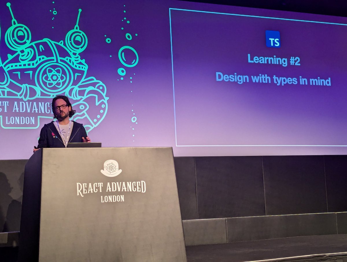 franmoretti_'s tweet image. React Query API Design
Lessons Learned.
Tip: if something is hard for the compiler, it is usually hard for users too
Congrats on your first in person talk @TkDodo
#reactadvanced London