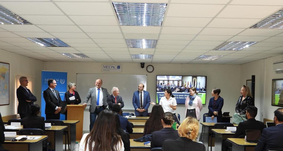 MEDAC was honoured to welcome representatives of the German 🇩🇪 Bundestag’s Parliamentary Friendship Group for Relations with Malta 🇲🇹 and Cyprus 🇨🇾 together with @Her Excellency Tanja Beyer, German Ambassador to Malta for an exchange with faculty &amp; students.