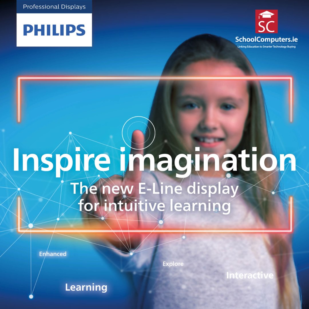 SchoolComp_ie's tweet image. Experience how PPDS - Professional Display Solutions can transform your classroom! Designed to spark creativity, encourage collaboration, and enhance learning, it helps students succeed every step of the way! 

Visit  schoolcomputers.ie/philips-educat… 

#Interactivescreen #Philips #SC