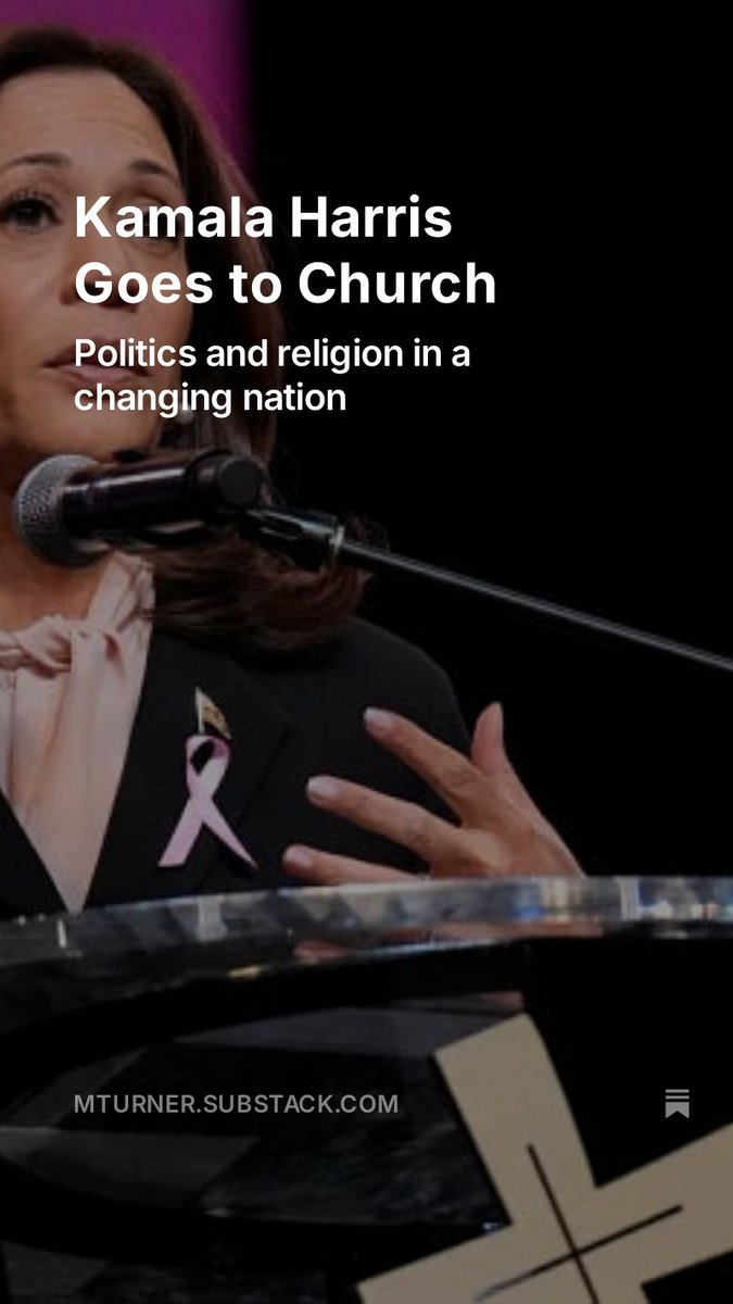 LexingtonRev's tweet image. ⛪ While Harris is a member of a San Francisco Baptist church, her beliefs include Hindu and Jewish influences. A uniquely diverse religious identity! #ReligiousDiversity
mturner.substack.com/p/kamala-harri…