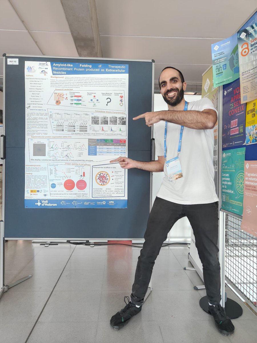 Take a look to the participation of our Extracellular Vesicles team at <a href="/GEIVEX/">GEIVEX</a>!! Great work!!👏👨‍🔬👩‍🔬

<a href="/JoaquinSeras/">JSeras</a> <a href="/CIBERBBN/">CIBER-BBN</a>