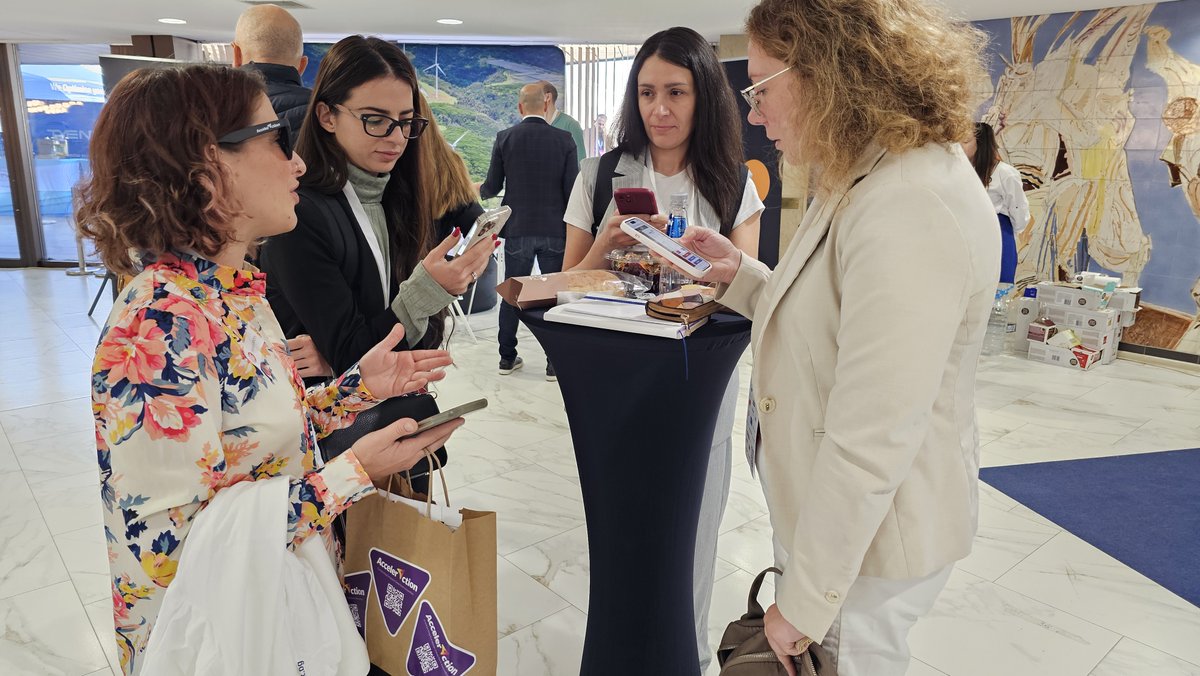 AccelerActionEU's tweet photo. Last week, we were exhibiting to present #DeepTechACT and showcase how simply it is to find your best business match with our sophisticated matchmaking algorithm! 😎

Explore it now 👇
https://t.co/Cfk6AM0evb

#AccelerAction #HorizonEU #DeepTech https://t.co/t9CdWmJImo
