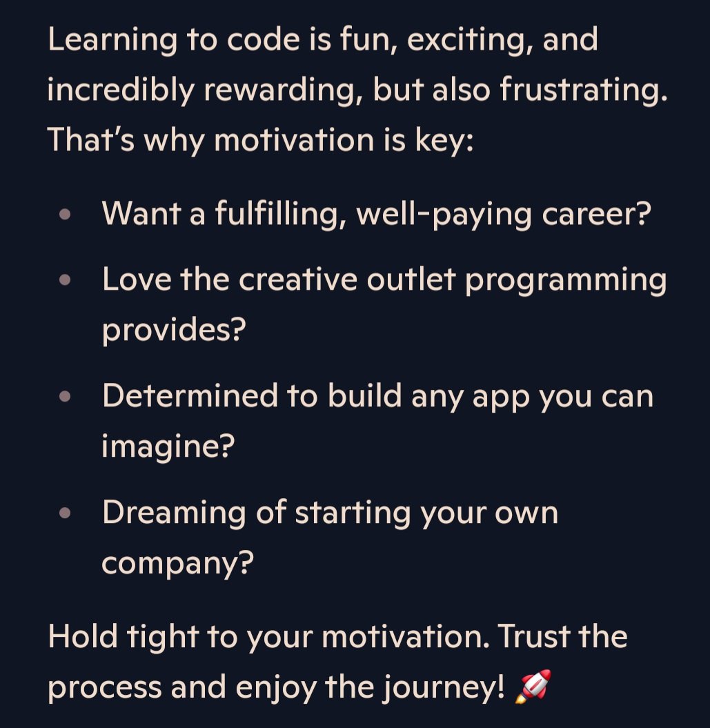 i_mr_kitkat's tweet photo. Why motivation is important, when you start learning to programming...

#learning #coding #programming #tech #motivation #career https://t.co/SgpoCIyBAe