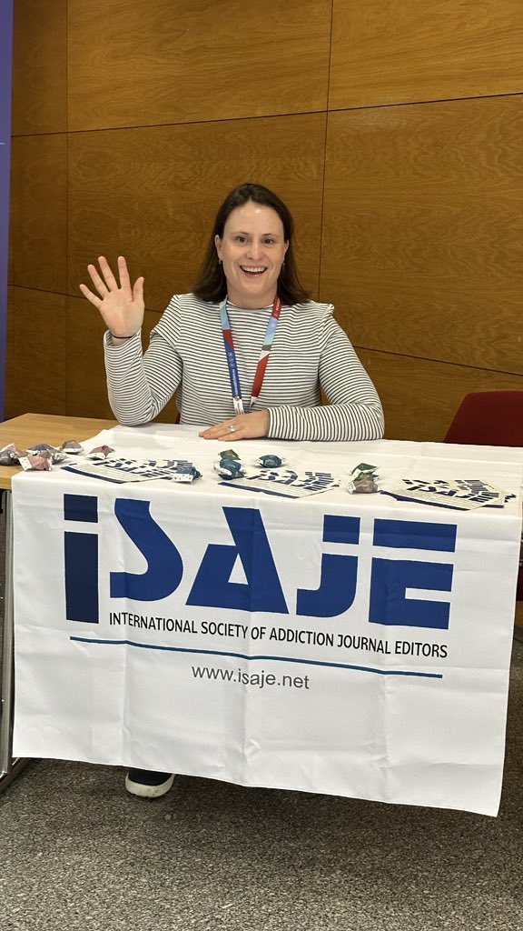 ISAJE_Addiction's tweet image. #lastdaybestday Come visit our booth in the networking area @LxAddictions and learn about how we support addiction journal editors and researchers (also, we have chocolate)! #LxAddictions24