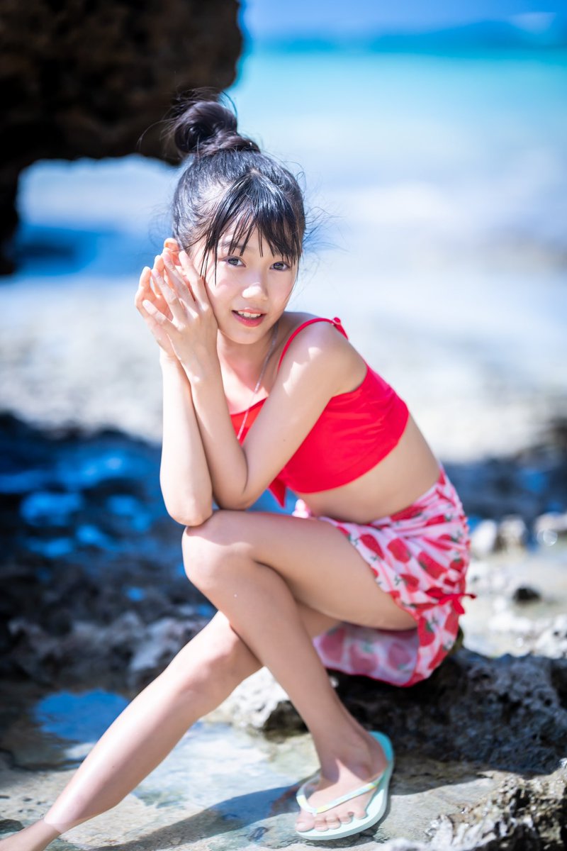 ここみん（JS4）6着目。岩場ここみんはcool！😊 #ここみん