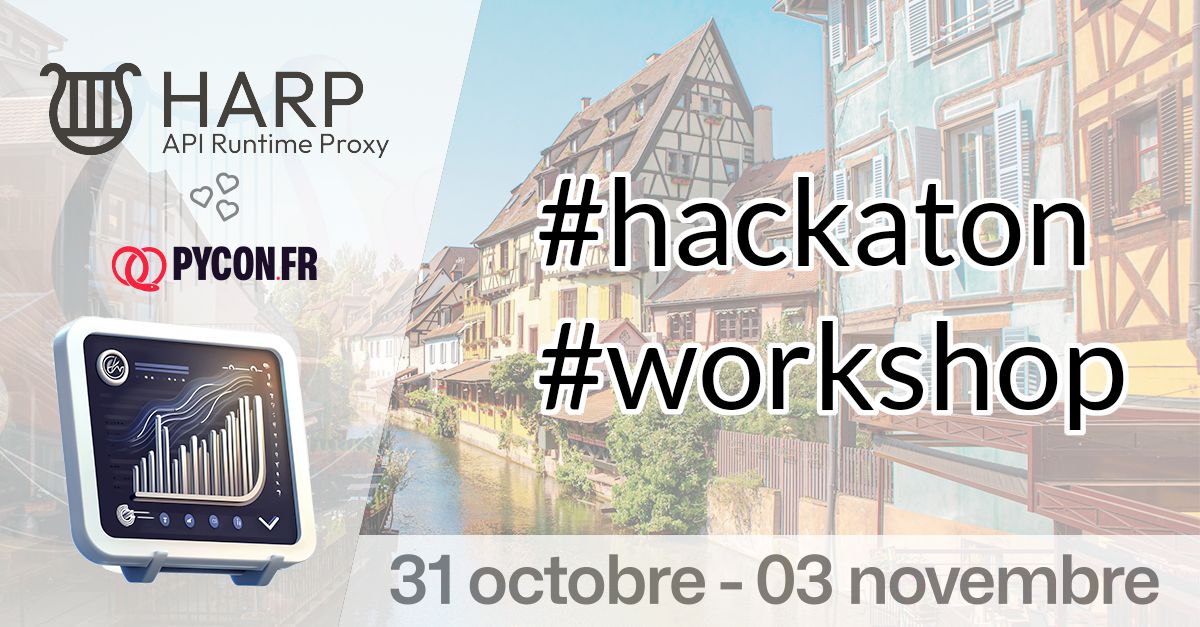 🚀 Nous serons à la PyConFR la semaine prochaine.
🎃 Jeu. 31 / Ven. 1er, #Sprint sur HARP Proxy, tous niveaux bienvenus.
📆 Dim. 3 #Workshop découverte : on met les mains dans le cambouis et on crée des proxys !

buff.ly/47vMuvj
buff.ly/3YnS5Qe