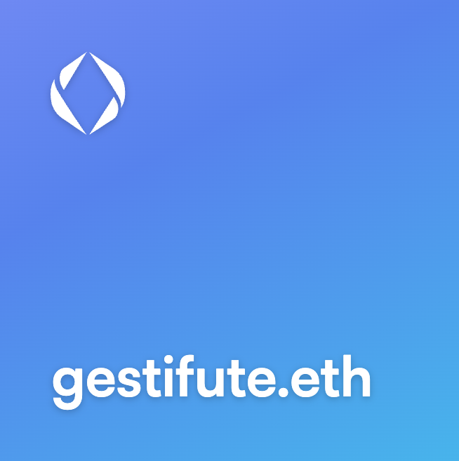 DomainGecko's tweet photo. Proud to offer gestifute.eth for a limited time ⏳

An exclusive, strategic domain aligning with top names in sports and business. Perfect for those ready to bridge sports and blockchain.

⏳ Available at 0.99 ETH for the next 7 days.

Available on @opensea and @ensvision

🔗 https://t.co/z7yRymWpts

#criptomoedas #dominios #ETH #UDFAm #ENS #web3 #Web3Community #ENSdomains #CriptoBrasil #CriptoPortugal #Web3Brasil #Web3Portugal #Portugal #tuga #DomainNames #Crypto #ENS #Web3Names #EnsNames #ensdomains #domains #udfam
