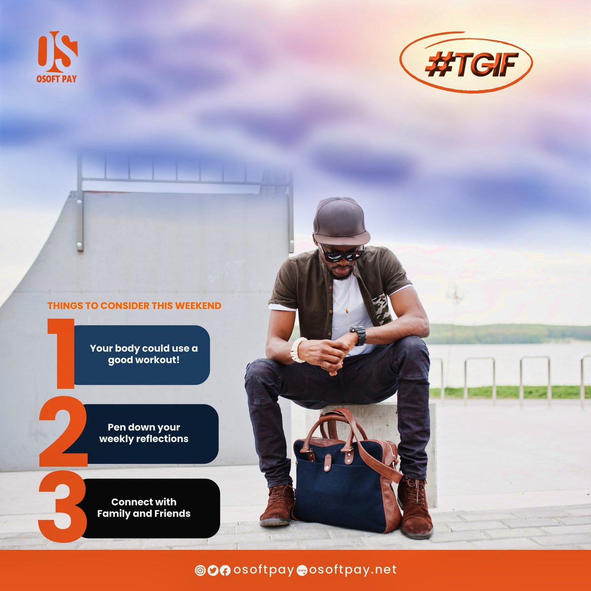 Osoftpay2's tweet photo. TGIF! Time to unwind and enjoy the weekend. Remember, Osoftpay is your trusted partner for smooth and reliable transactions. Have an amazing weekend!

#TGIF 
#gistlover 
#Osoftpay
#TheFutureOfPayments https://t.co/qM9lE7hAzf