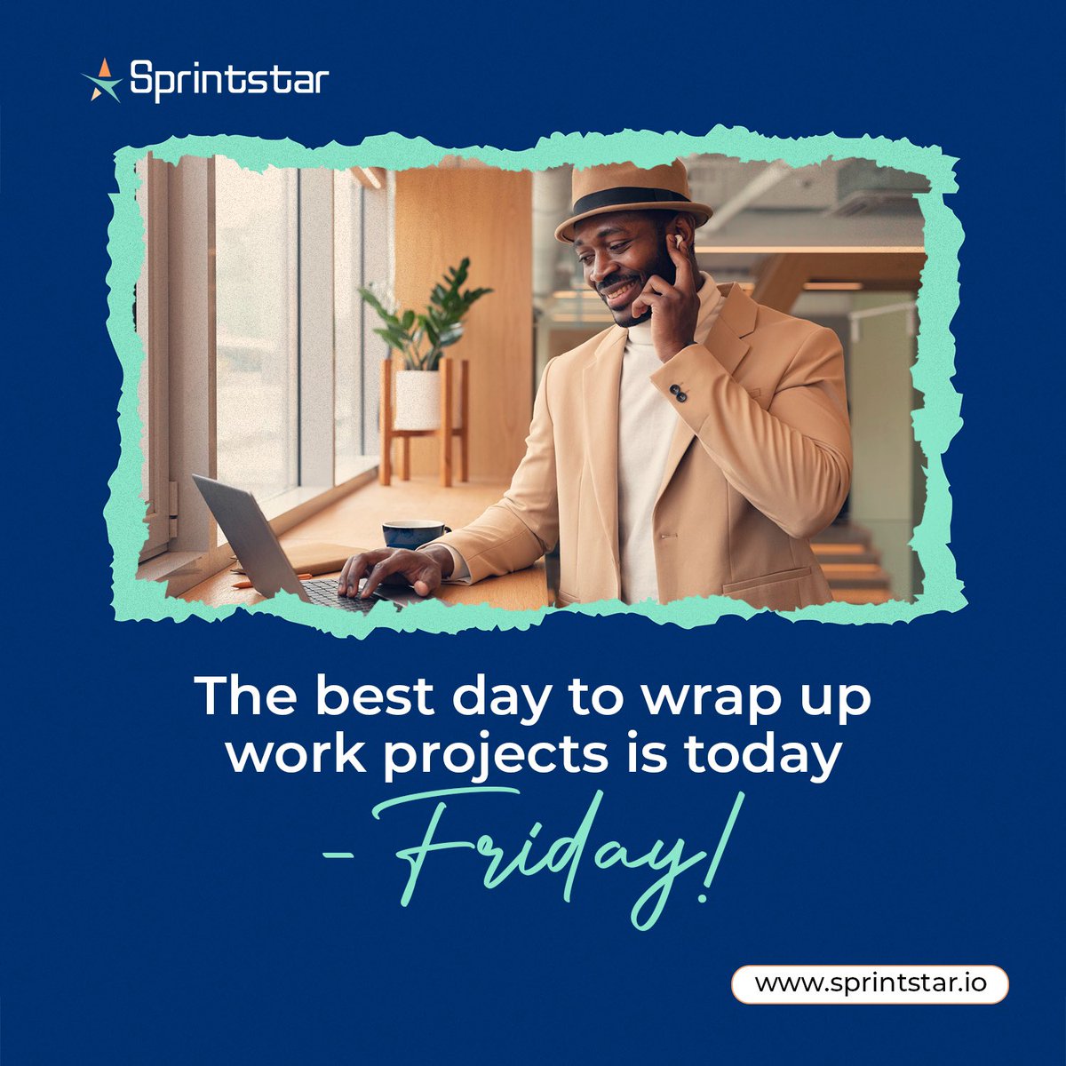 sprintstartech's tweet photo. Feeling the #Friday Finish Line Fever?
Don't let those last-minute tasks hold you back from a well-deserved #weekend!
Head into your weekend feeling accomplished, not overwhelmed. Visit https://t.co/gBSVLa9wIz to streamline your workflow today!
#Sprintstar #TGIF https://t.co/7V9GBAmOO5