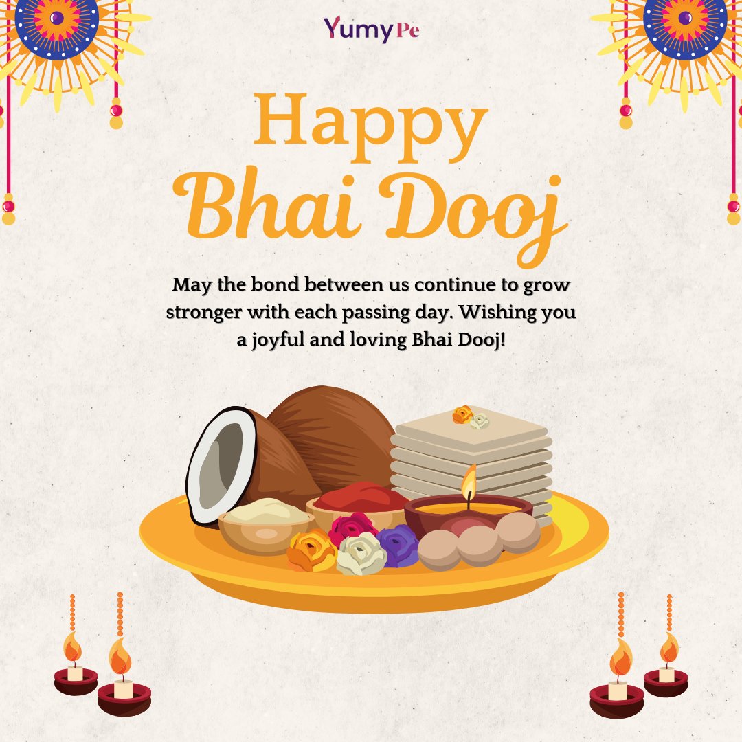 Happy Bhai Dooj! Here's to a bond that grows deeper and more joyful with each day. 🌼

#BhaiDooj #StrongerTogether #SiblingBond #LoveAndJoy #TogetherForever #FamilyJoy #LoveAndJoy #FamilyTraditions #CherishedMemories #FamilyJoy #JoyfulMoments #BhaiDooj #FamilyBond