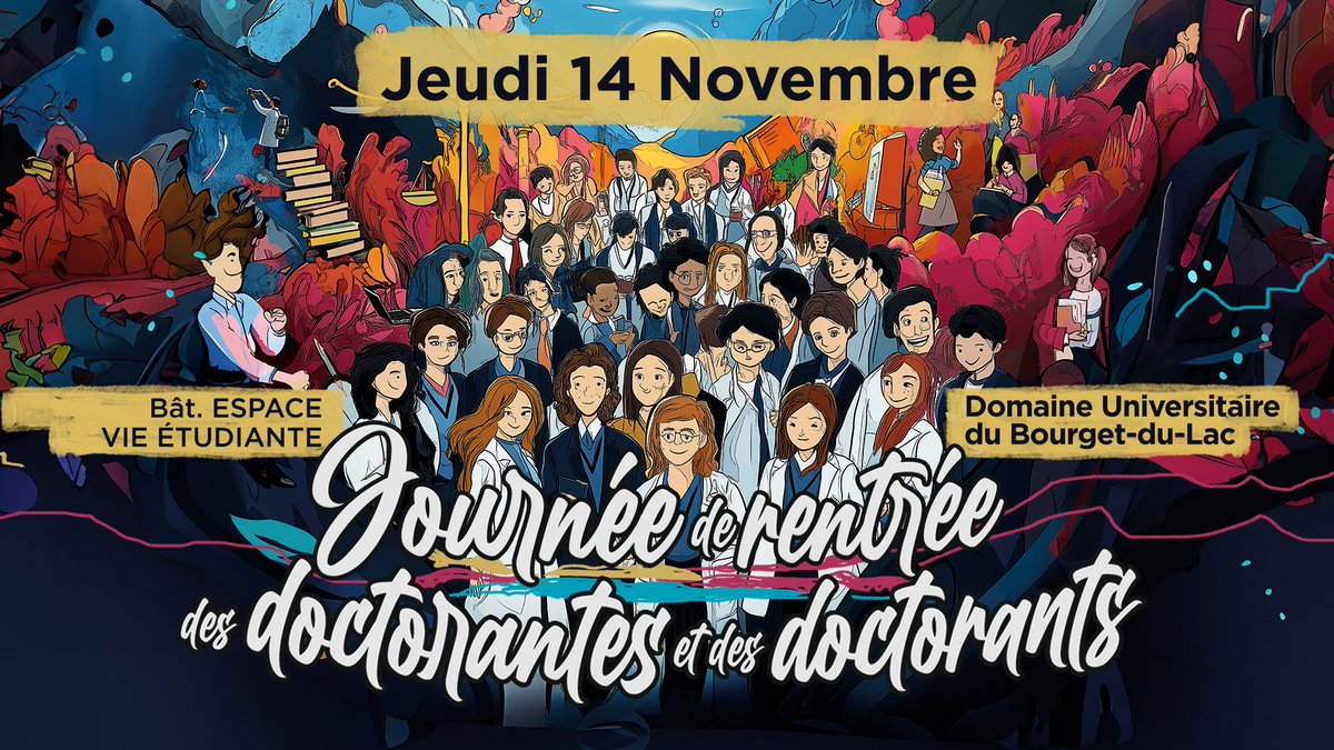 UnivSavoieMontBlanc (@univ_savoie) on Twitter photo 📅 Save the Date ! La Journée de rentrée des doctorantes et doctorants de l’USMB se tiendra le 14 novembre. Découvrez les ressources essentielles pour votre doctorat à l'USMB. Inscription ici 👉 bit.ly/3A8KKvX <a href="/RNCDfr/">Réseau National de Collèges Doctoraux (RNCD)</a> 📅 Save the Date ! La Journée de rentrée des doctorantes et doctorants de l’USMB se tiendra le 14 novembre. Découvrez les ressources essentielles pour votre doctorat à l'USMB. Inscription ici 👉 bit.ly/3A8KKvX <a href="/RNCDfr/">Réseau National de Collèges Doctoraux (RNCD)</a>