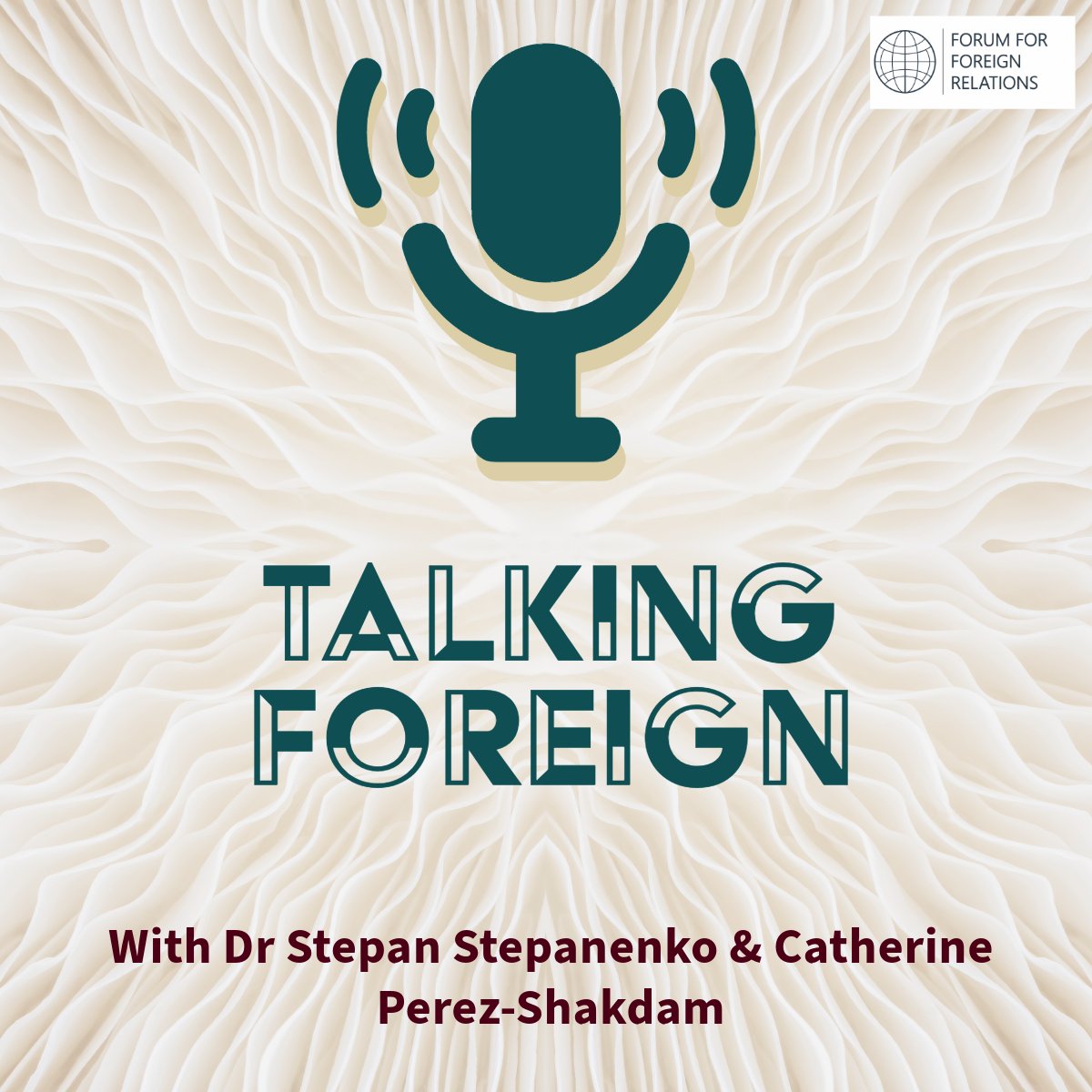 open.spotify.com/show/2f2xlItxa…

Join the conversation! <a href="/StepanenkoSF/">Stepan Stepanenko</a> <a href="/ForRelForum/">Forum for Foreign Relations</a>
We are thrilled to introduce Talking Foreign, the new podcast from the Forum for Foreign Relations (FFR) that dives into the complex world of international affairs, diplomacy, and global strategy. As a