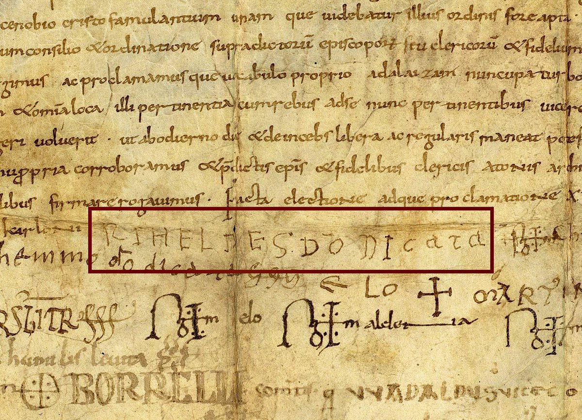 Riquell, la primera #dona catalana lectora coneguda tenia en préstec un #llibre dels Reis el 14 de juny de 957! Un record en el #DiaDeLesBiblioteques 
Més detalls amb <a href="/jesus_alturo/">Jesús Alturo i Perucho</a> <a href="/UABBarcelona/">Universitat Autònoma de Barcelona</a> a #ElcanongeAdanagell <a href="/PublAMontserrat/">Publicacions de l'Abadia de Montserrat</a>