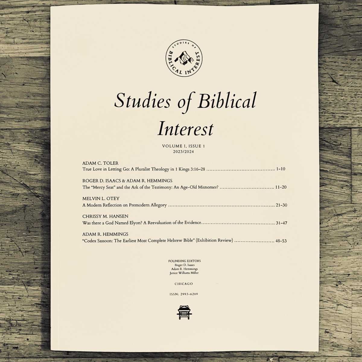 Studies of Biblical Interest is officially in print! Our first issue marks a milestone in fact-based biblical studies. Copies are on their way to our authors and selected libraries. Thanks to all who made this possible—here’s to more insights ahead. #BiblicalStudies #Academia